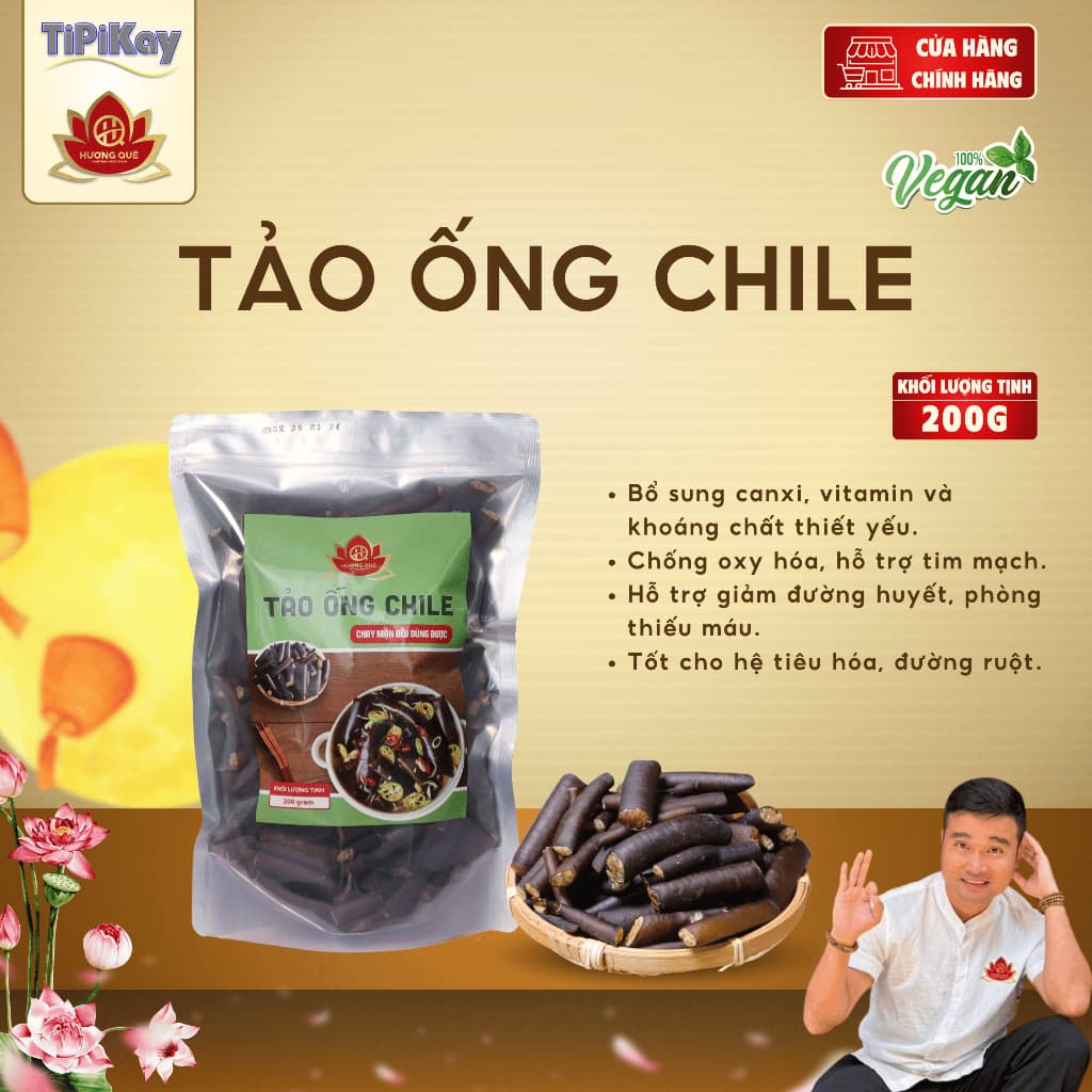 Tảo Ống Chile Nhập khẩu Chile - Chay Mặn Đều Dùng Được - TiPiKay Shop